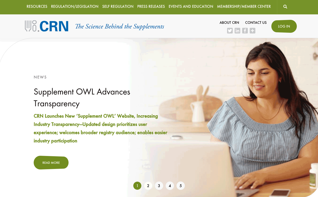 CRN home page banners