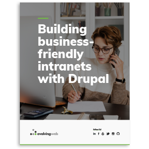 Cover of building business-friendly intranets with Drupal ebook