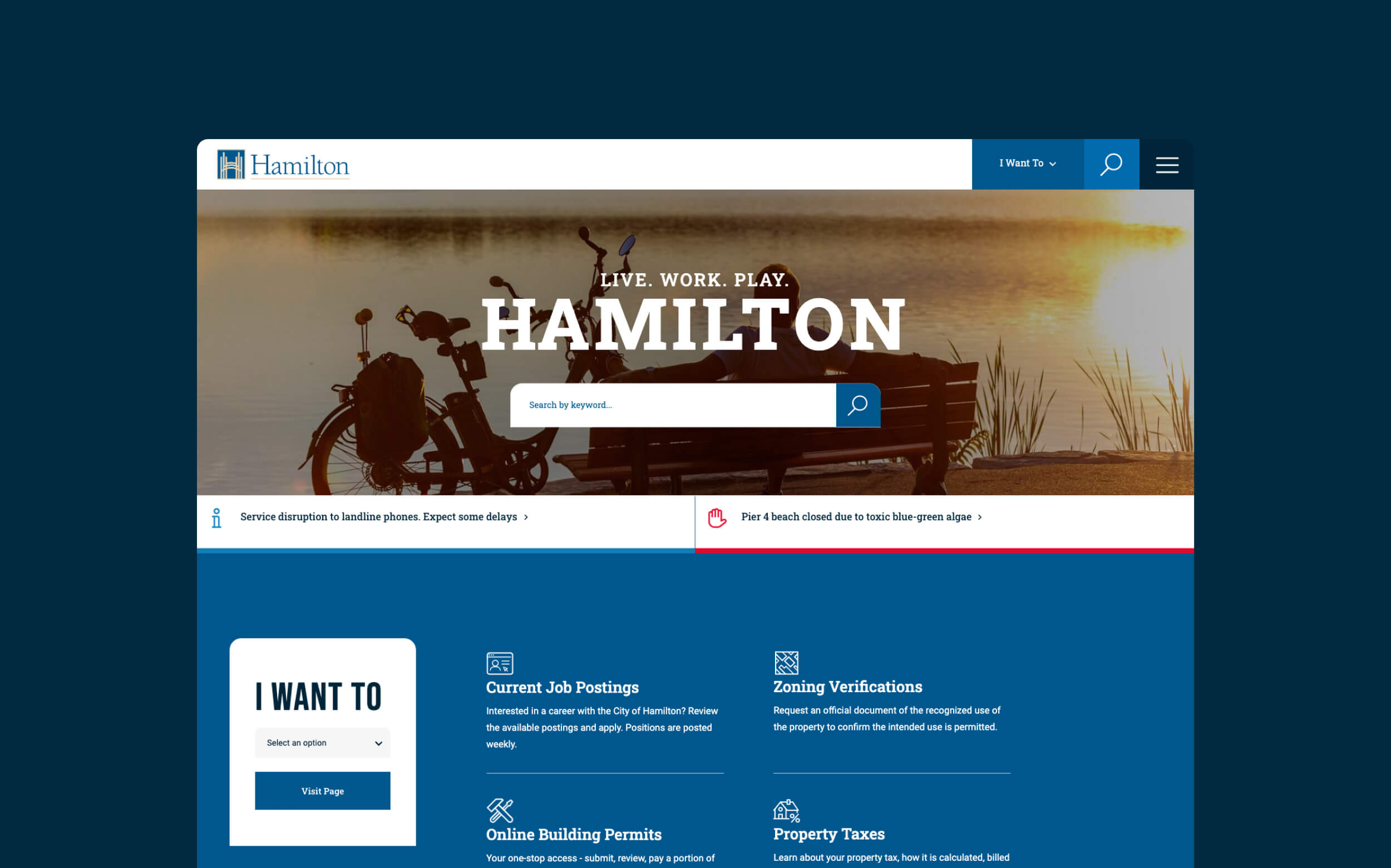 Hamilton website image