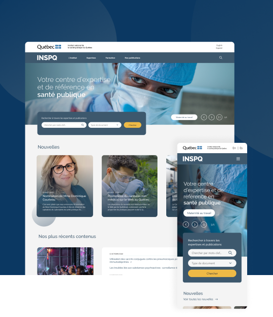 INSPQ's homepage