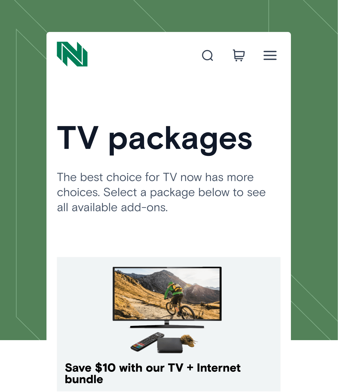A thumbnail featuring NorthwesTel desktop page with the telecom services.