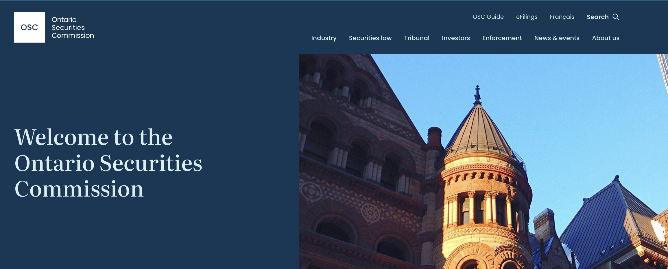 Ontario Securities Commission project showcase