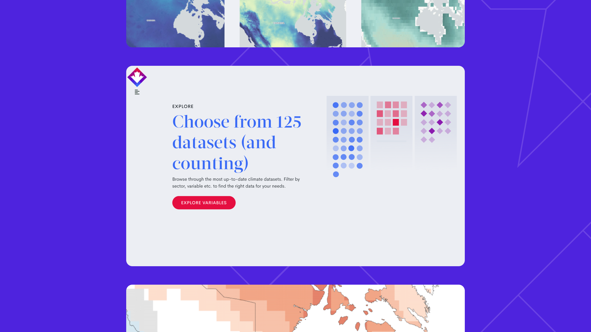 Screenshot of the Climate Data website