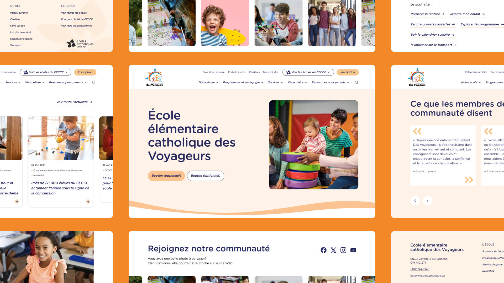 Capture d'écran du site CECCE