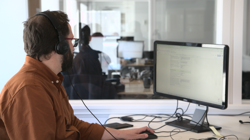 Rafael Working in the Montreal office