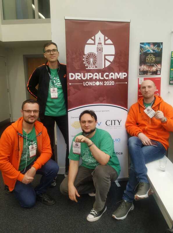 5 - DevBranch team in DrupalCamp London, 2020