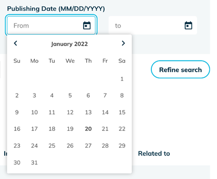 Calendar Date Picker