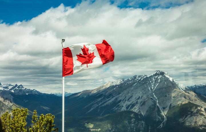 Pierre Trudeau Foundation image of Canadian flag