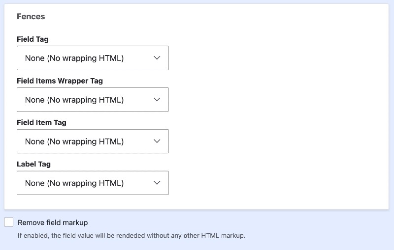 Specifying tags to remove in the Fences module 