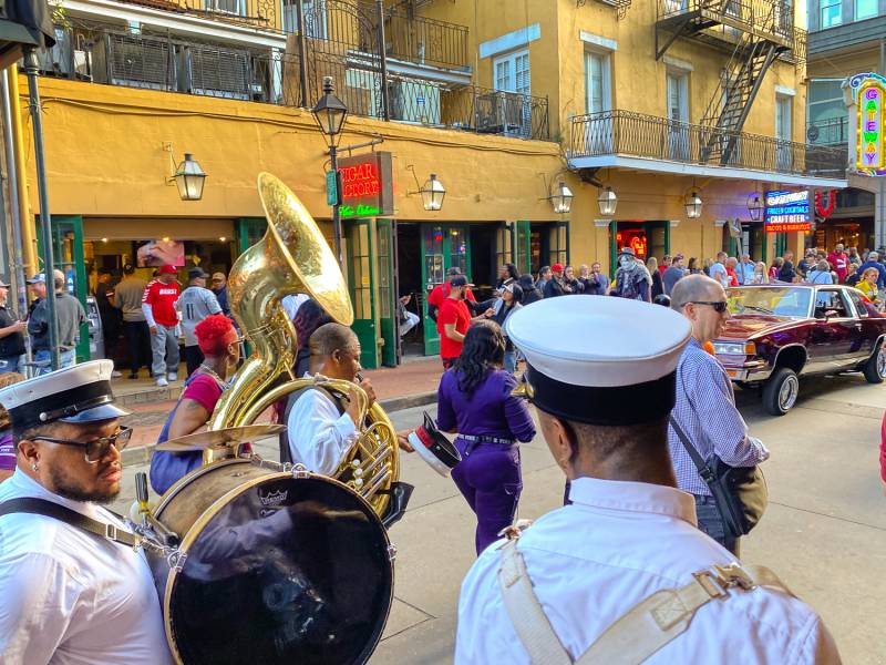 Marching band in New Orleans. 