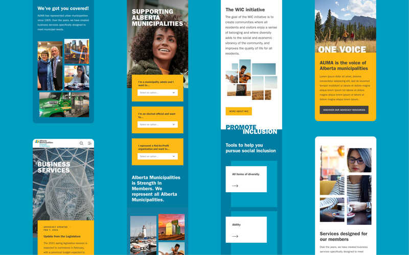 Alberta Municipalities - Mobile view