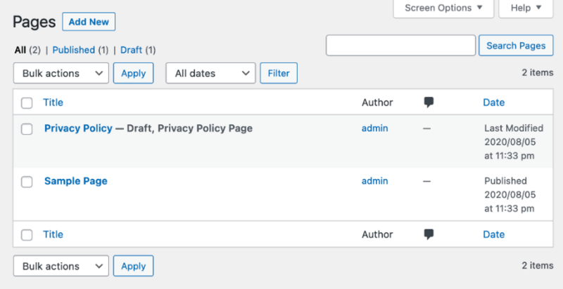 Content & Page View in WordPress