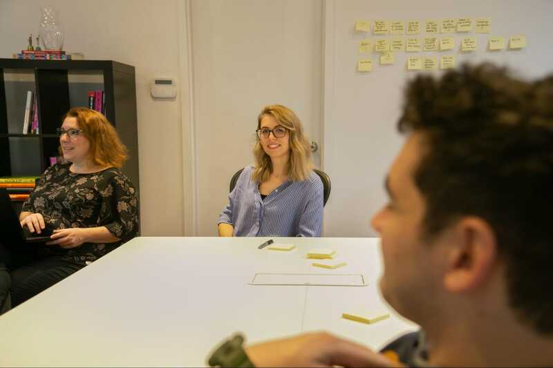 Elena at the Evolving Web office in Montreal.