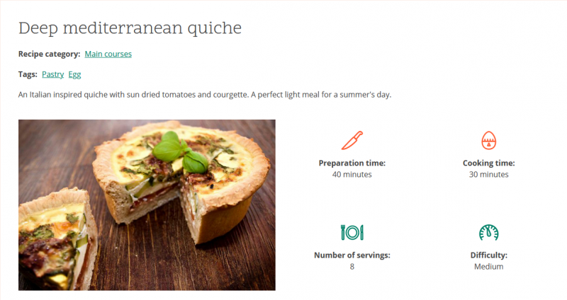 Example of white space used by the Umami Drupal template