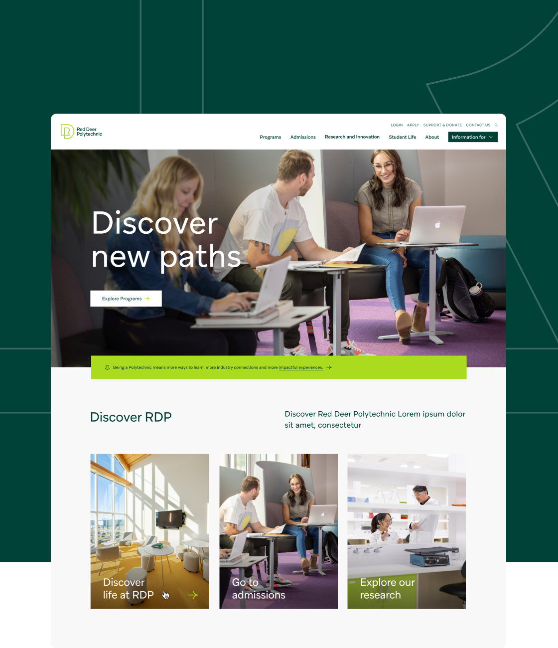 A User-Centric Website Redesign for a Polytechnic