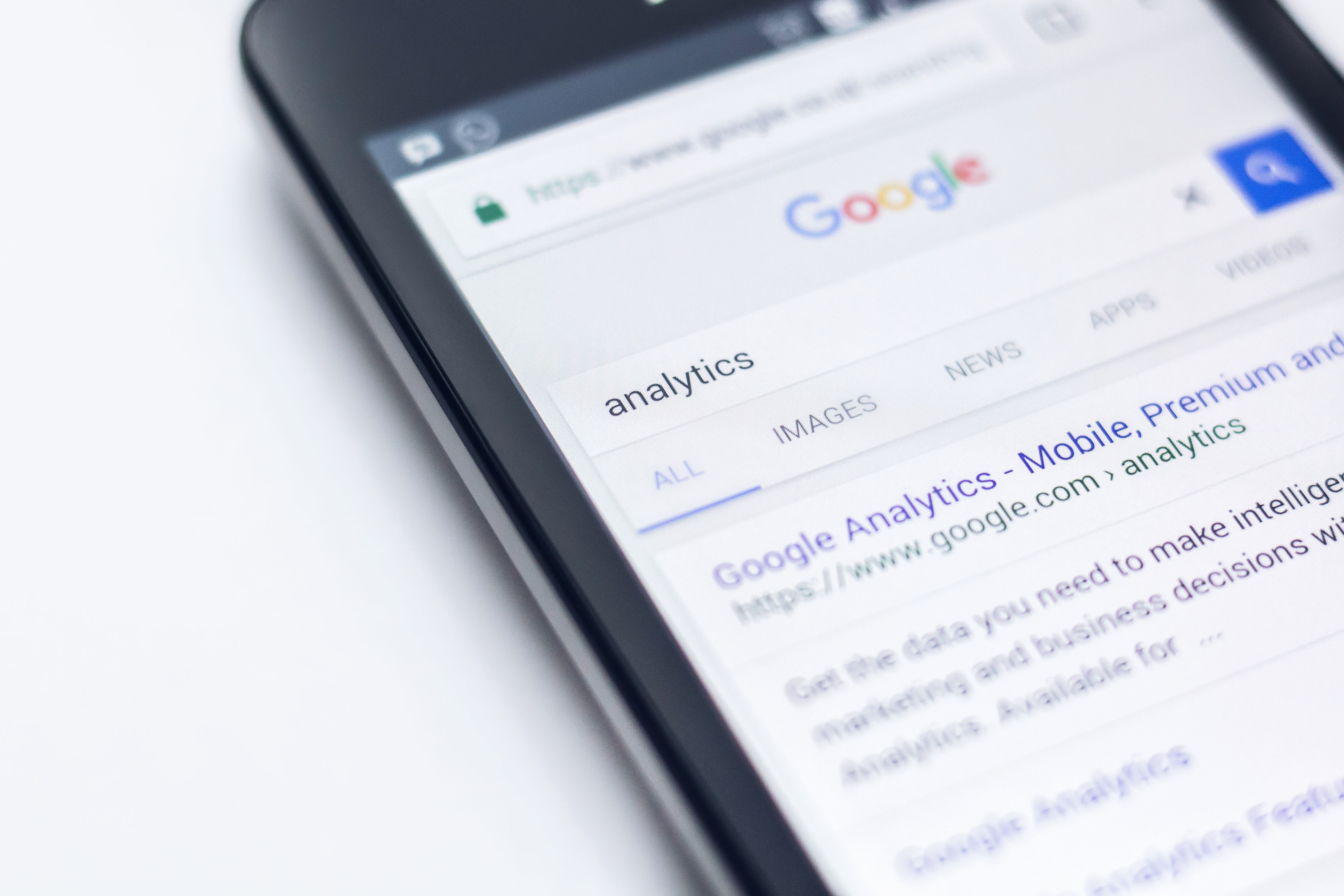 Google analytics on a smartphone