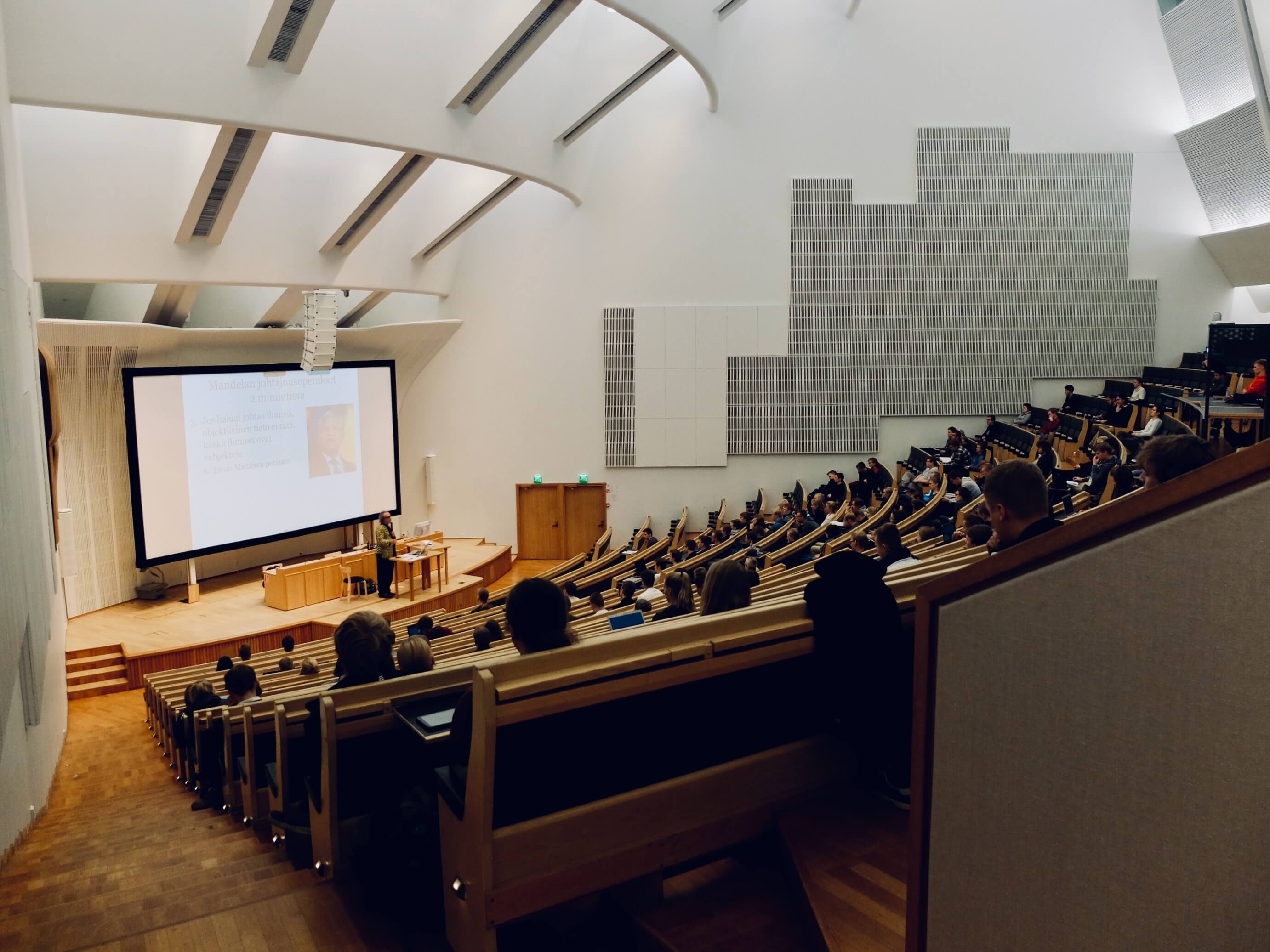 a lecture hall