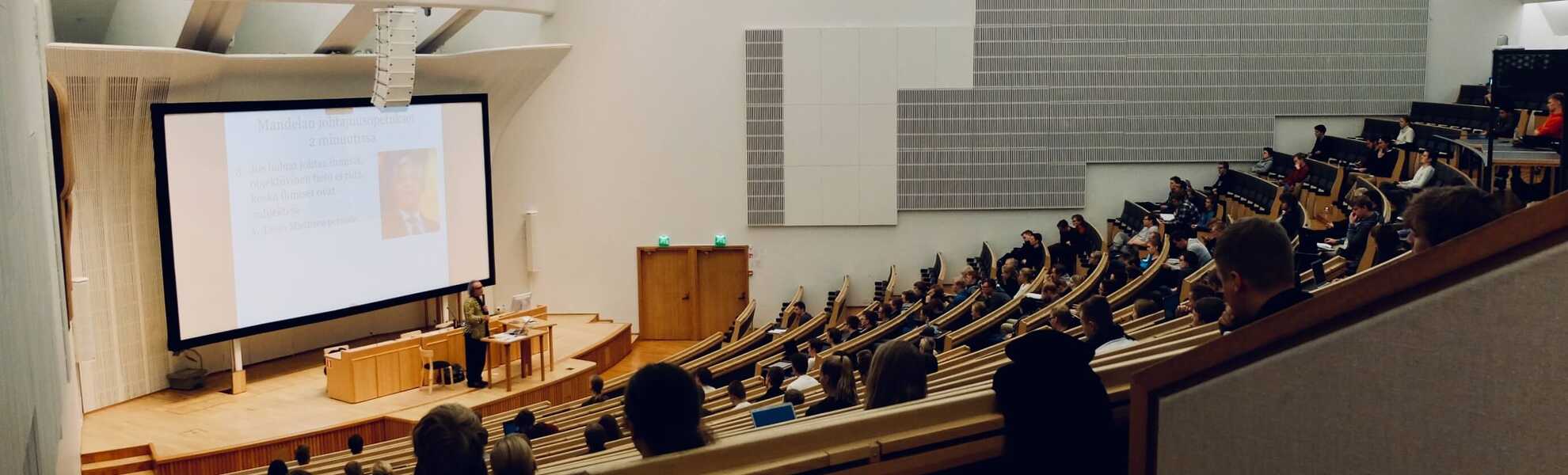 a lecture hall
