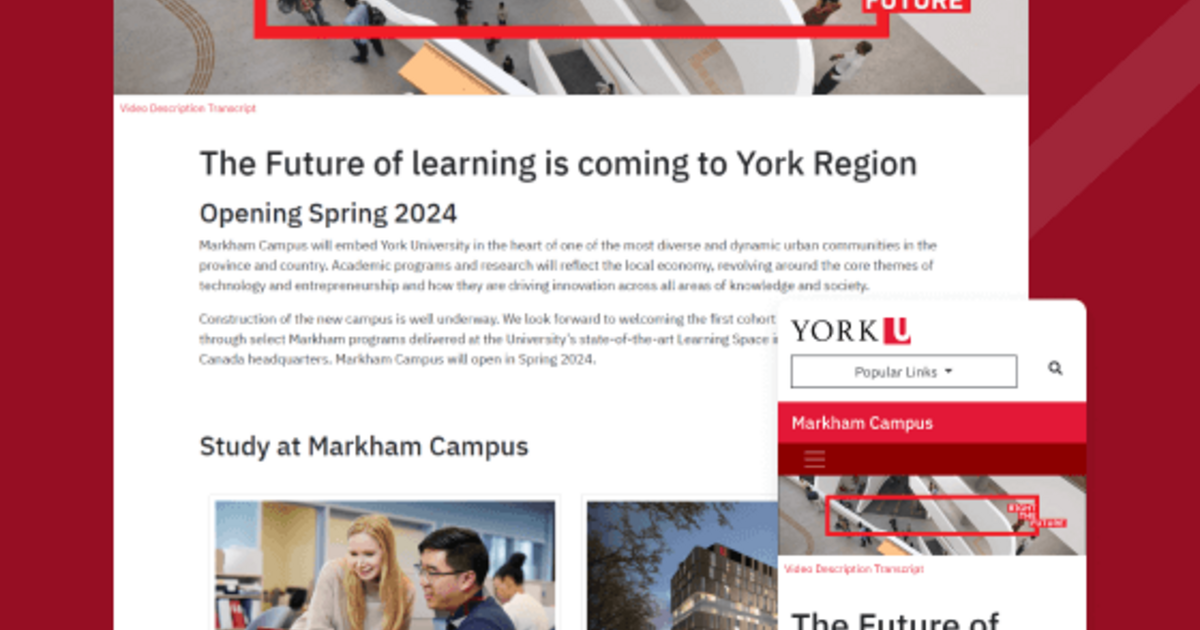 York University S Markham Campus York University S Markham Campus