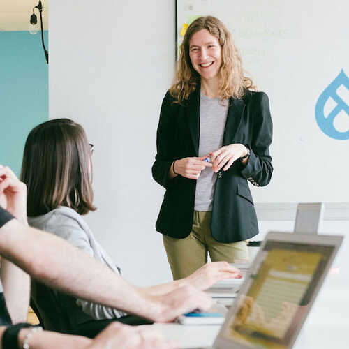 Training in a classroom