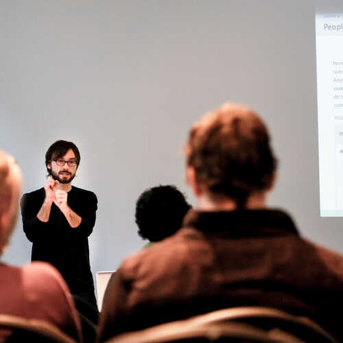 Instructor-led learning in a classroom