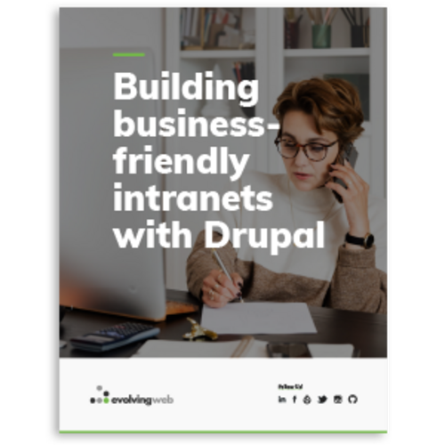 Cover of building business-friendly intranets with Drupal ebook