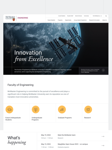 A WordPress-Based Communications Platform for McMaster’s Faculty of Engineering