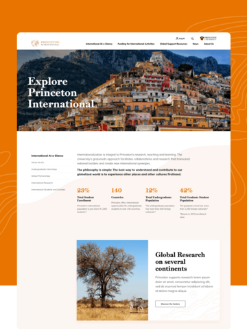 An Immersive Website for Students Planning to Study Abroad