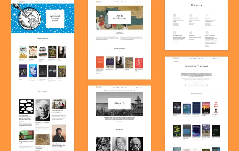 Princeton Press desktop design
