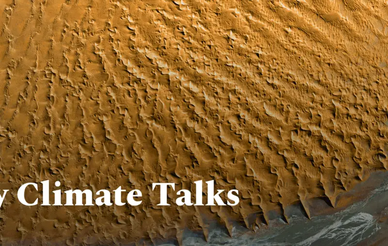 Climate Talks banner images