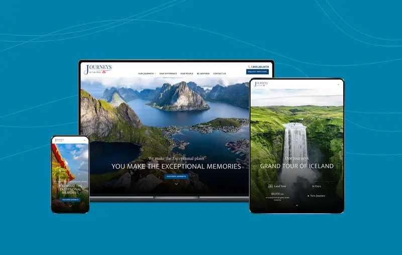 Journeys by Van Dyke website showcase