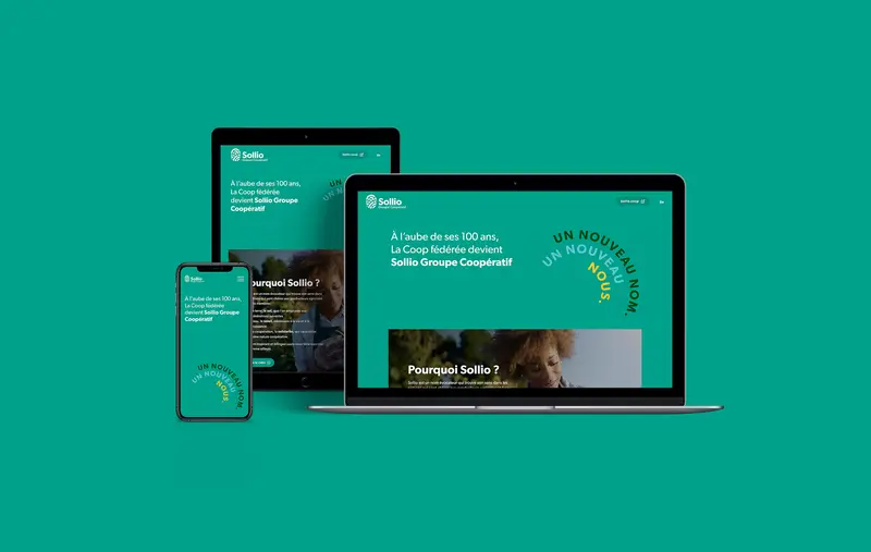 Sollio marketing landing page