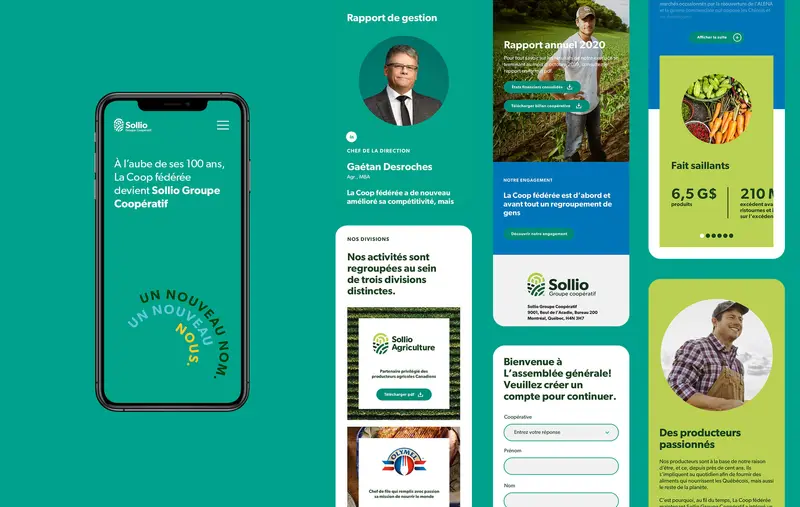 Sollio mobile design