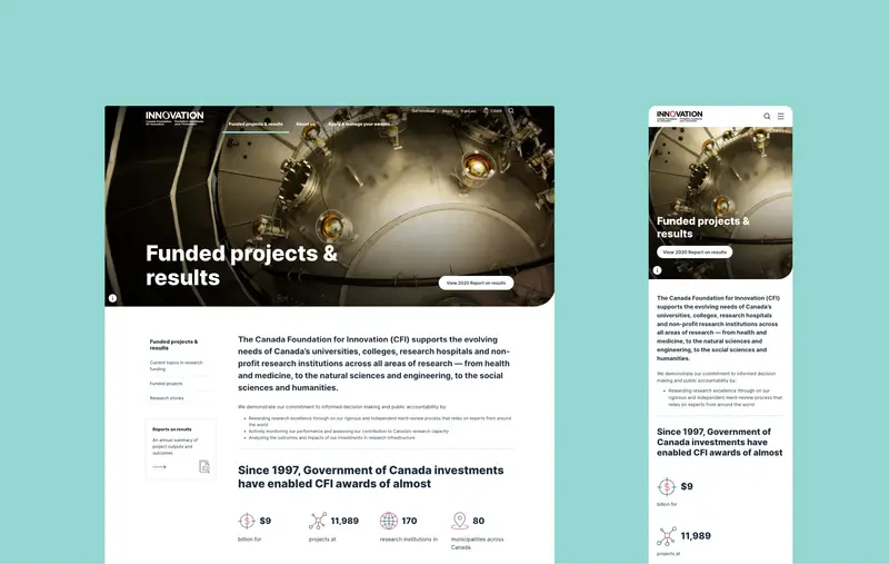Page Web des Projets de la FCI