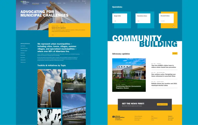 Vue sur Alberta Municipalities Community Building