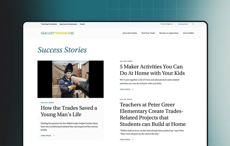 SkilledTradesBC News Section
