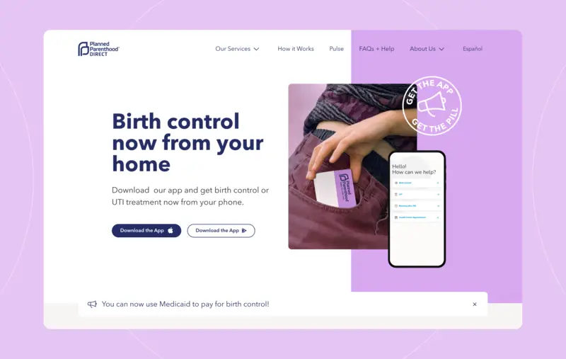 A person pulls birth control out of their pocket