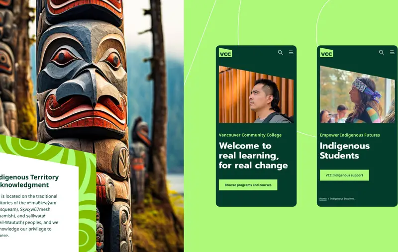 Vancouver Community College met l'accent sur l'identité et la représentation autochtones.