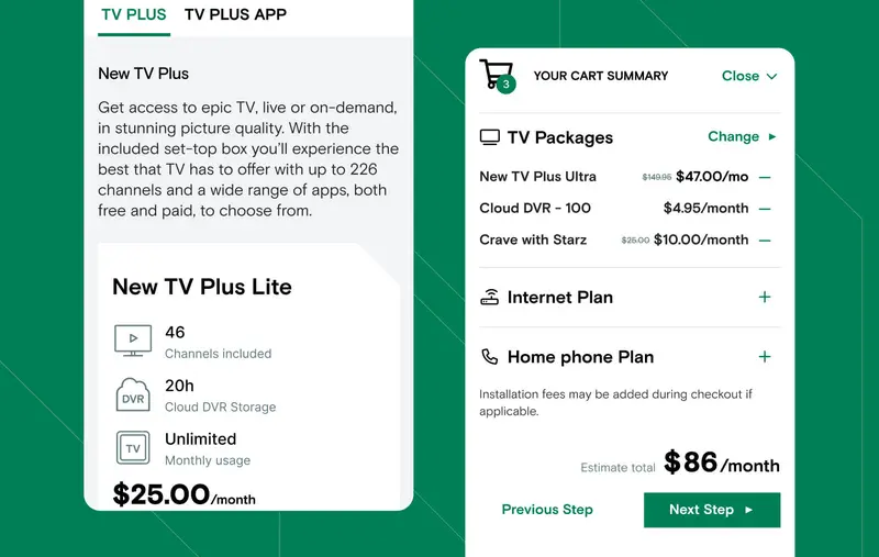 Aperçu rapproché des fonctionnalités mobiles de Northwestel.