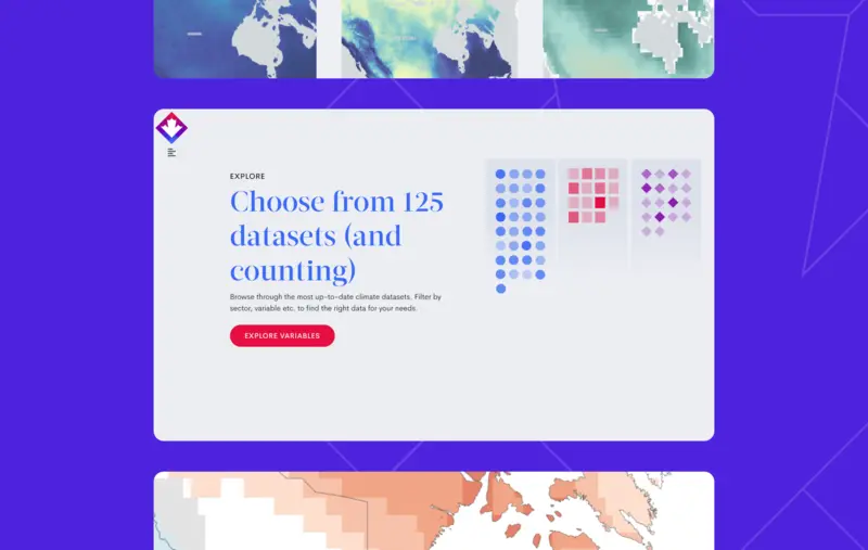 Screenshot of the Climate Data website