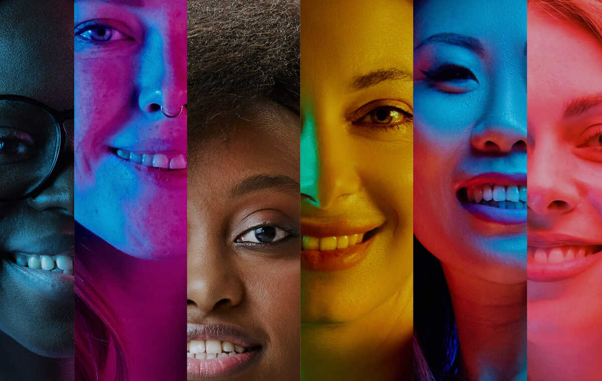 A colorful banner showcasing Canadian diversity