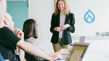 Training in a classroom