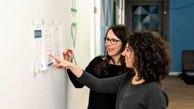 Collaborating to plan a website at Evolving Web