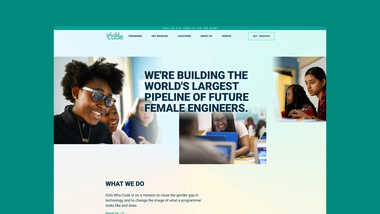 girlswhocode.com - Home Page Screenshot